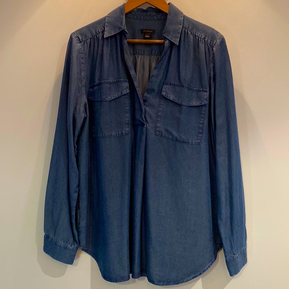 Ann Taylor chambray blouse.